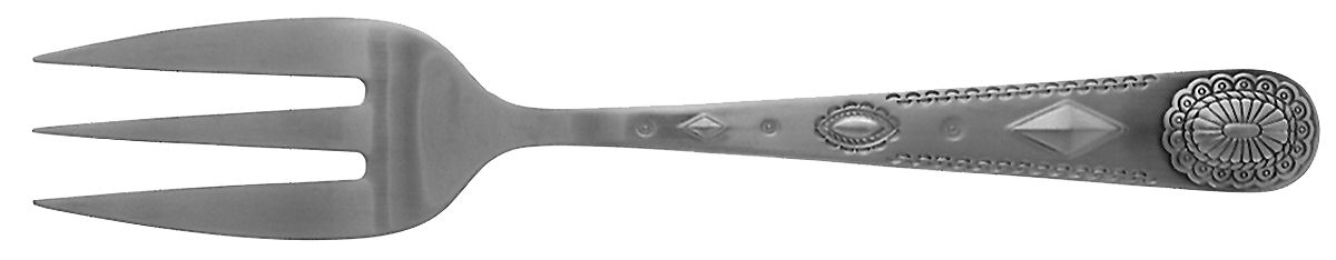 Taos (Stainless) Medium Solid Cold Meat Serving Fork by Wallace Silver-1