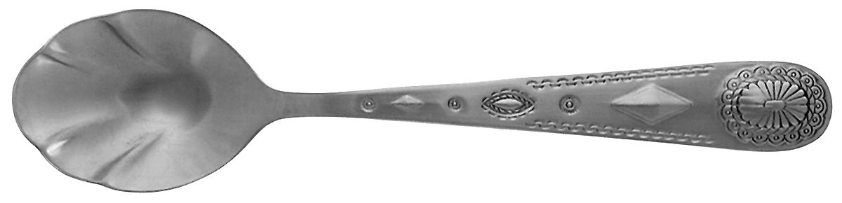 Taos (Stainless) Sugar Shell Spoon by Wallace Silver-1