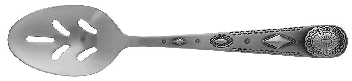 Taos (Stainless) Pierced Tablespoon (Serving Spoon) by Wallace Silver-1