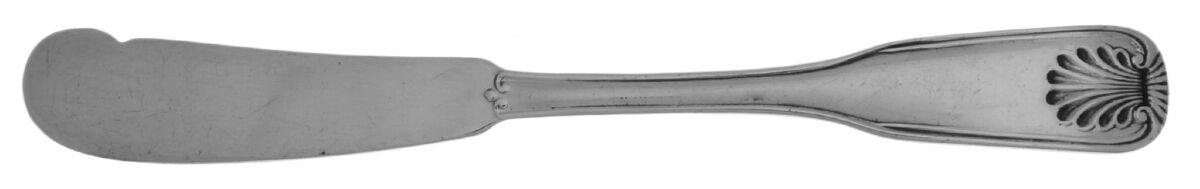 Coquille (Silverplate) Flat Handle Butter Spreader by World Tableware-1