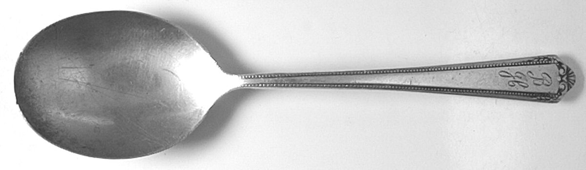 WSC20 (Sterling) Straight Handle Baby Spoon by Webster Co-1