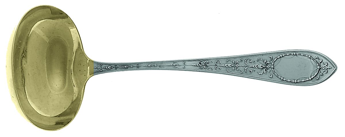 Adam (Sterling, 1907) Solid Gravy Ladle by Whiting Manf Co-1