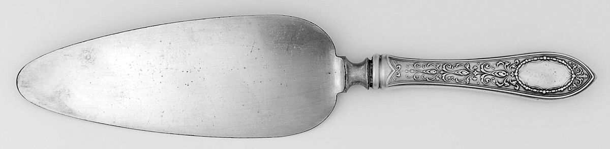 Adam (Sterling, 1907) Pie Server with Silverplate Blade by Whiting Manf Co-1