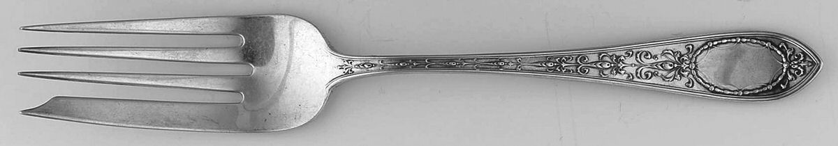 Adam (Sterling, 1907) Large Solid Cold Meat Serving Fork by Whiting Manf Co-1