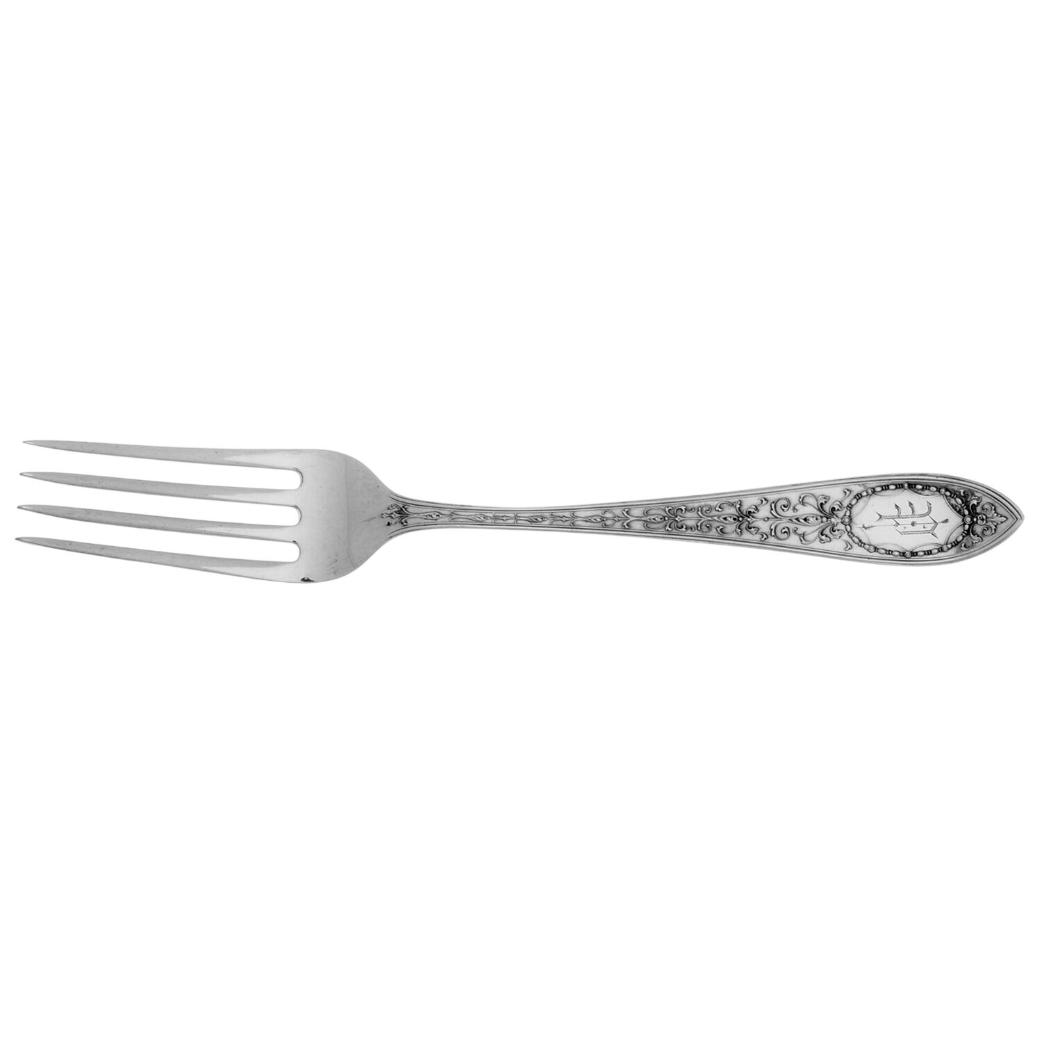 Adam (Sterling, 1907, Monograms) Fork by Whiting Manf Co-1