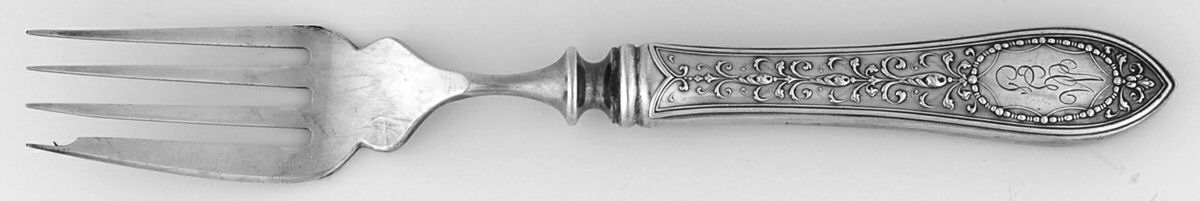 Adam (Sterling, 1907) Individual Hollow Fish Fork w/Silverplate Tines by Whiting Manf Co-1