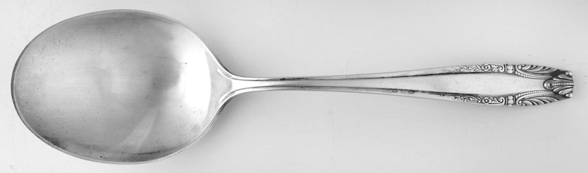 Stradivari (Sterling, 1937, No Monograms) Solid Serving Spoon by Wallace Silver-1