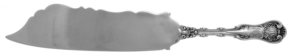 Imperial Queen (Sterling, 1893, Monograms) Solid Ice Cream Slicer by Whiting Manf Co-1