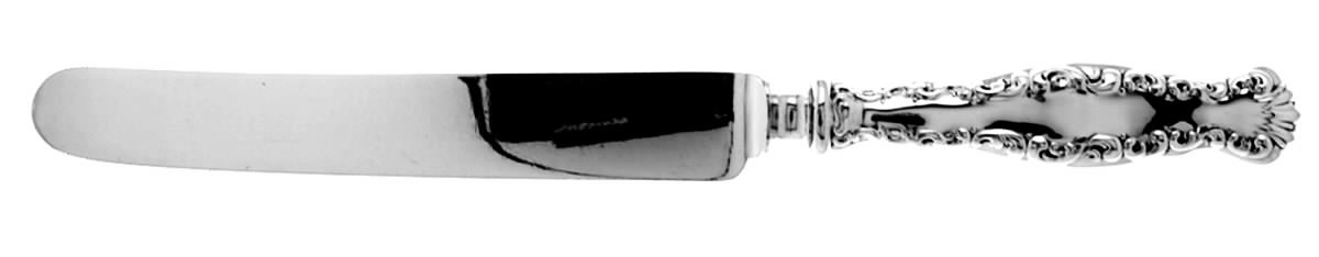 Louis XV (Sterling, 1891, Monograms) Old French Hollow Knife with Bolster by Whiting Manf Co-1