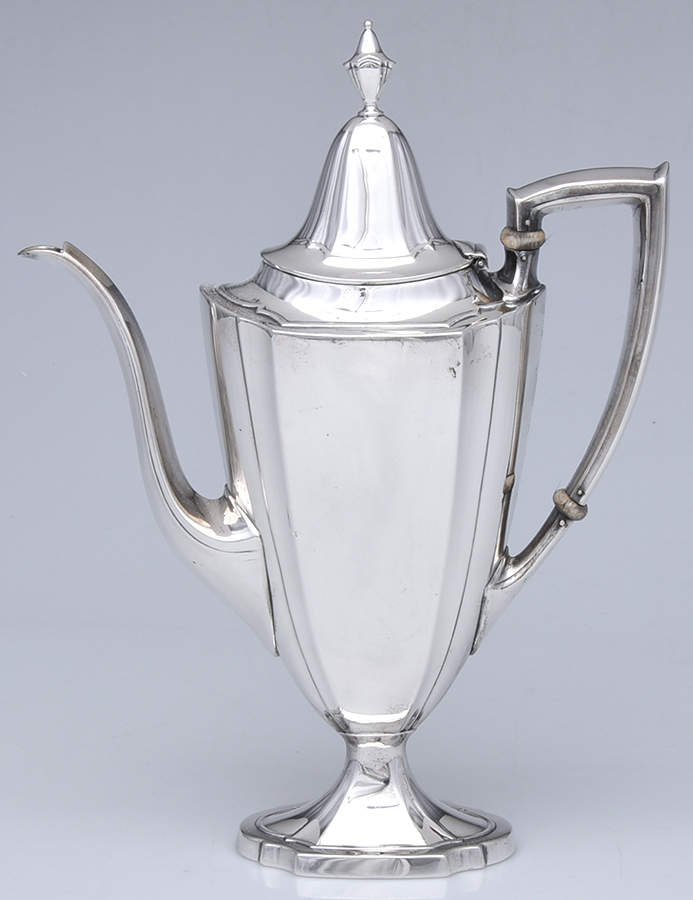 John Alden (Sterling, 1911, Hollowware) Mini Coffee Pot by Watson-1