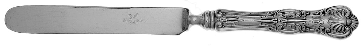 Kings (Sterling, 1903) Youth/Tea Knife with Silverplate Blade by Wallace Silver-1