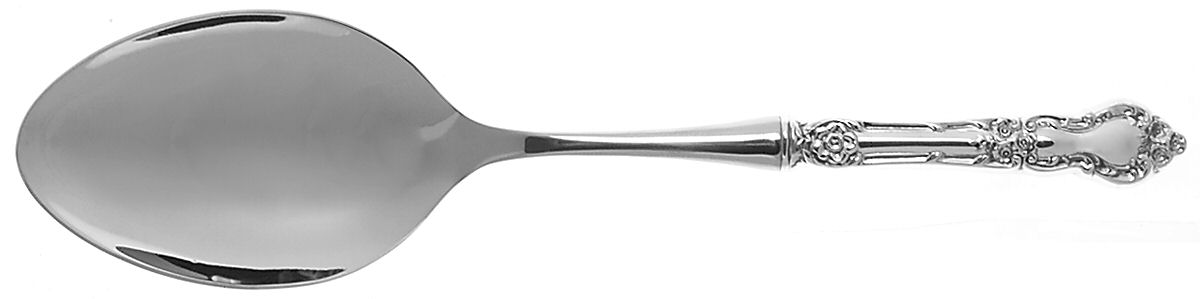 Meadow Rose (Sterling, 1907, No Monos) Dressing Spoon with Stainless Bowl by Wallace Silver-1
