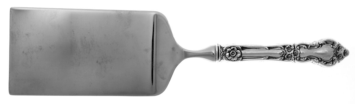Meadow Rose (Sterling, 1907, No Monos) Lasagna Server with Stainless Blade by Wallace Silver-1