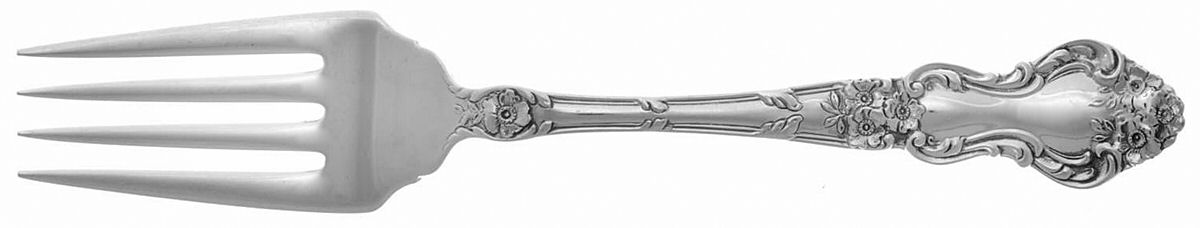 Meadow Rose (Sterling, 1907, No Monos) Individual Salad Fork by Wallace Silver-1