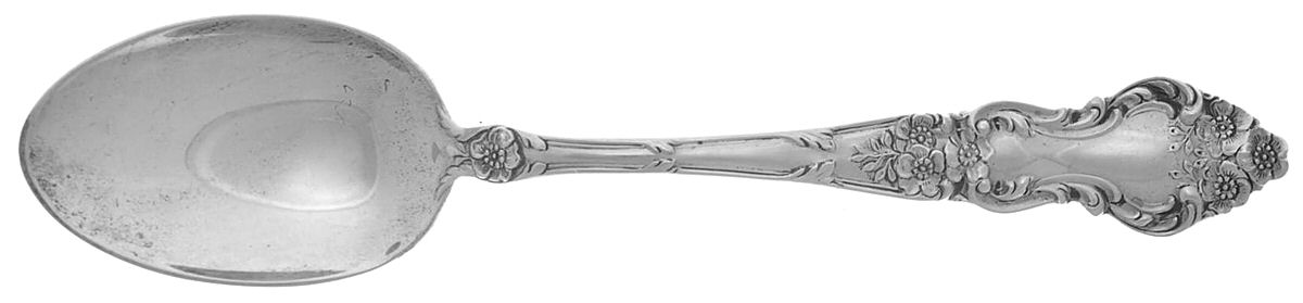 Meadow Rose (Sterling, 1907, No Monos) Dessert/Oval Soup Spoon by Wallace Silver-1