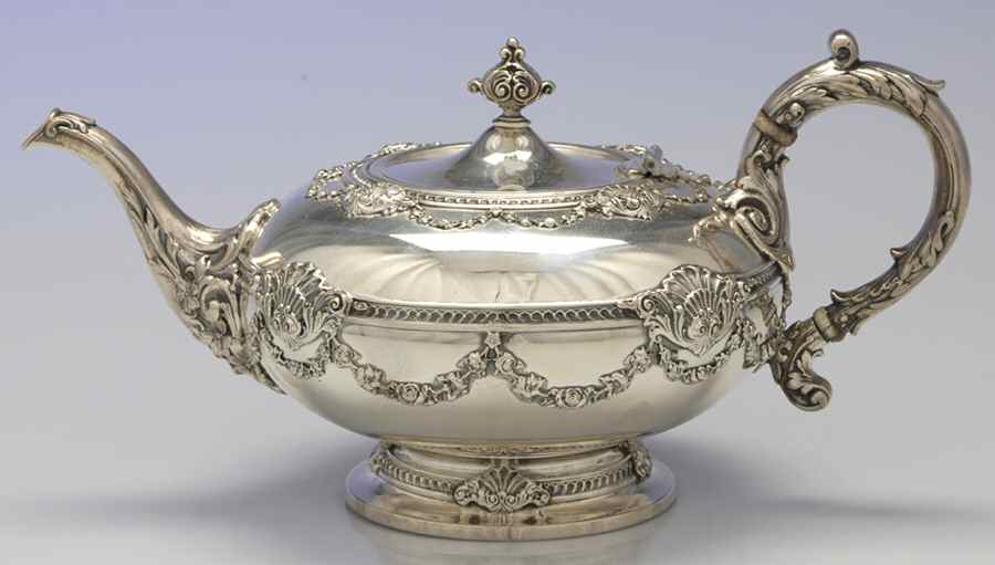 Imperial Queen (Sterling, 1893, Hollowware) Teapot by Whiting Manf Co-1