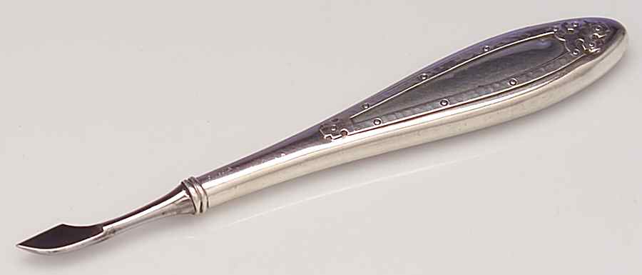 Carmel (Sterling, 1912, Hollowware) Hollow Cuticle Knife by Wallace Silver-1