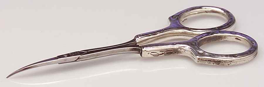 Carmel (Sterling, 1912, Hollowware) Manicure Scissors by Wallace Silver-1