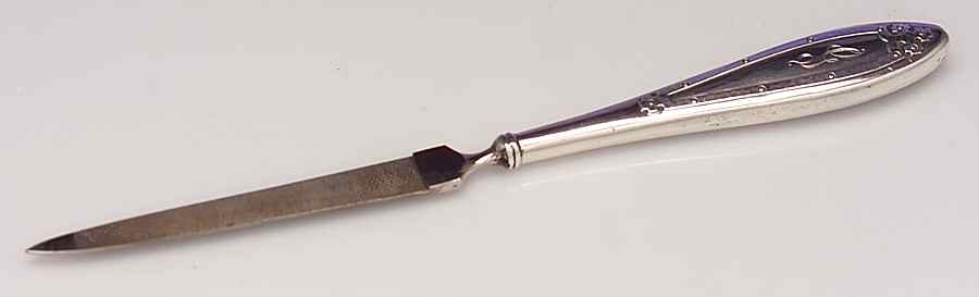 Carmel (Sterling, 1912, Hollowware) Hollow Handle Nail File by Wallace Silver-1