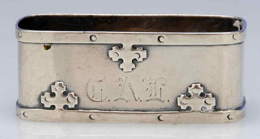 Carmel (Sterling, 1912, Hollowware) Oblong Napkin Ring by Wallace Silver-1