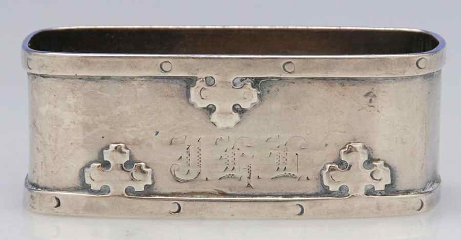 Carmel (Sterling, 1912, Hollowware) Oblong Napkin Ring by Wallace Silver-1