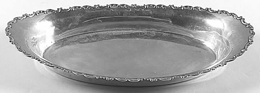 Louis XV (Sterling, 1891, Hollowware) 14" Bread Tray by Whiting Manf Co-1