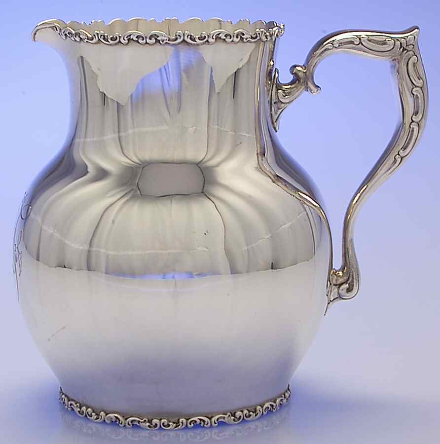 Louis XV (Sterling, 1891, Hollowware) 72 Oz Pitcher by Whiting Manf Co-1