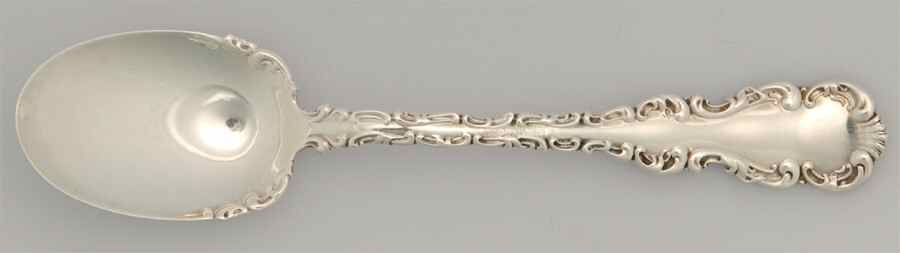Louis XV (Sterling, 1891, Hollowware) Small Ice Cream Spoon by Whiting Manf Co-1