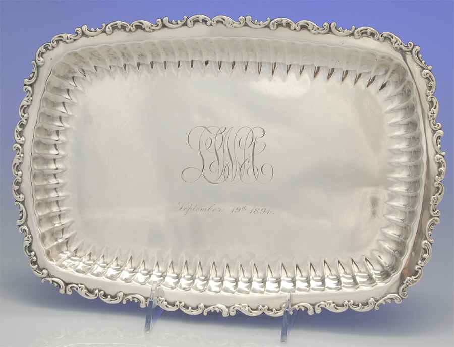 Louis XV (Sterling, 1891, Hollowware) Ice Cream Serving Tray by Whiting Manf Co-1