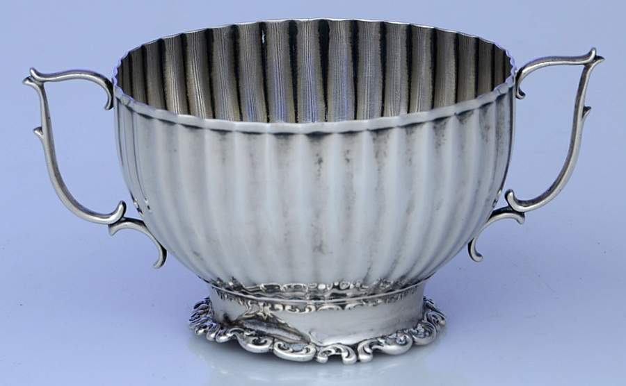 Louis XV (Sterling, 1891, Hollowware) Mini Open Sugar Bowl by Whiting Manf Co-1