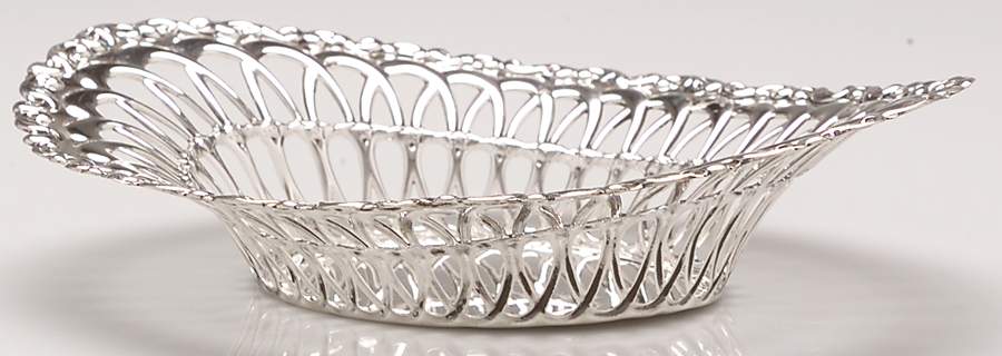 Louis XV (Sterling, 1891, Hollowware) 8" Pierced Bon Bon Bowl by Whiting Manf Co-1