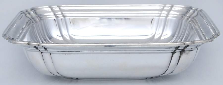 Chippendale (Sterling, Hollowware) Square Sterling Vegetable Bowl by Wallace Silver-1