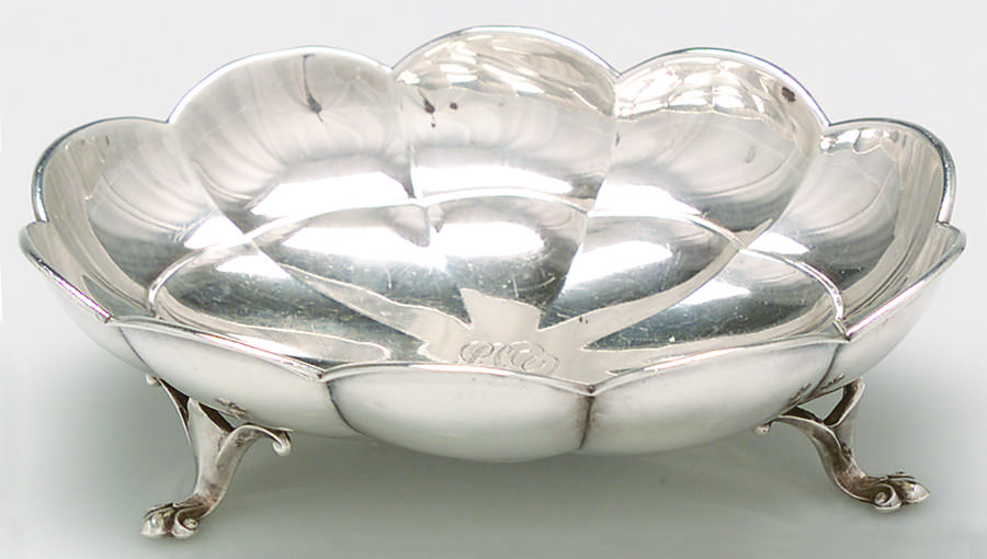 Exemplar (Sterling, S3, Hollowware) Sterling Footed Bon Bon Bowl by Watson-1