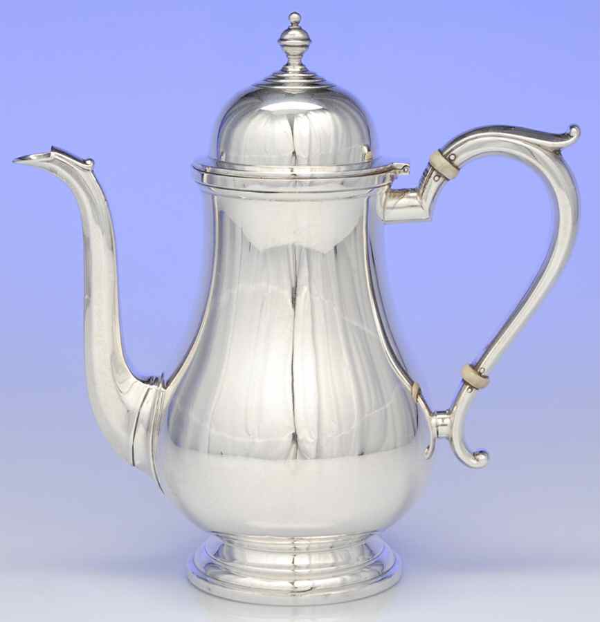 Exemplar (Sterling, S3, Hollowware) Coffee Pot by Watson-1