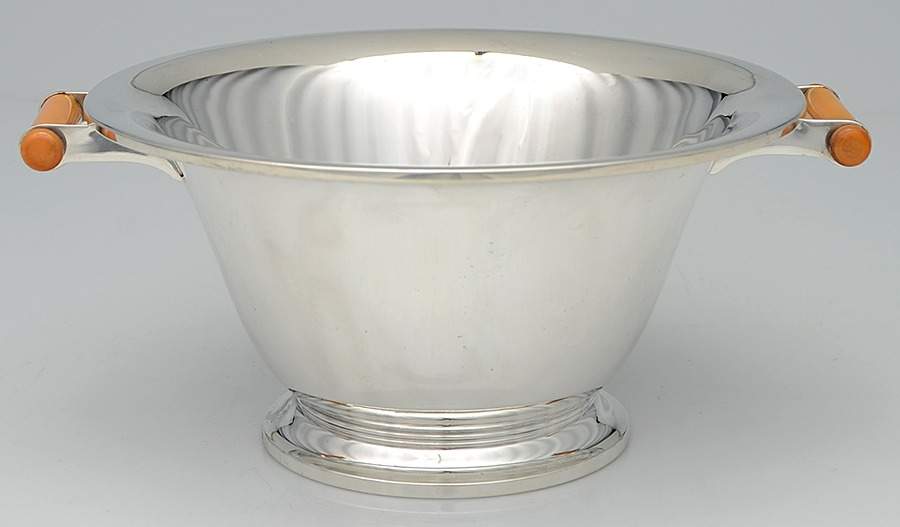 Exemplar (Sterling, S3, Hollowware) Round Covered Pedestal Vegetable No Lid by Watson-1