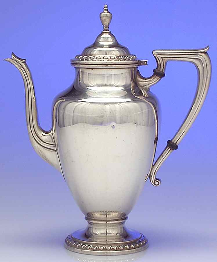 Halifax (Sterling, Hollowware) Coffee Pot by Wallace Silver-1
