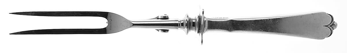 Lotus (Sterling, 1935) Small Steak Carving Fork with Stainless Prongs by Watson-1