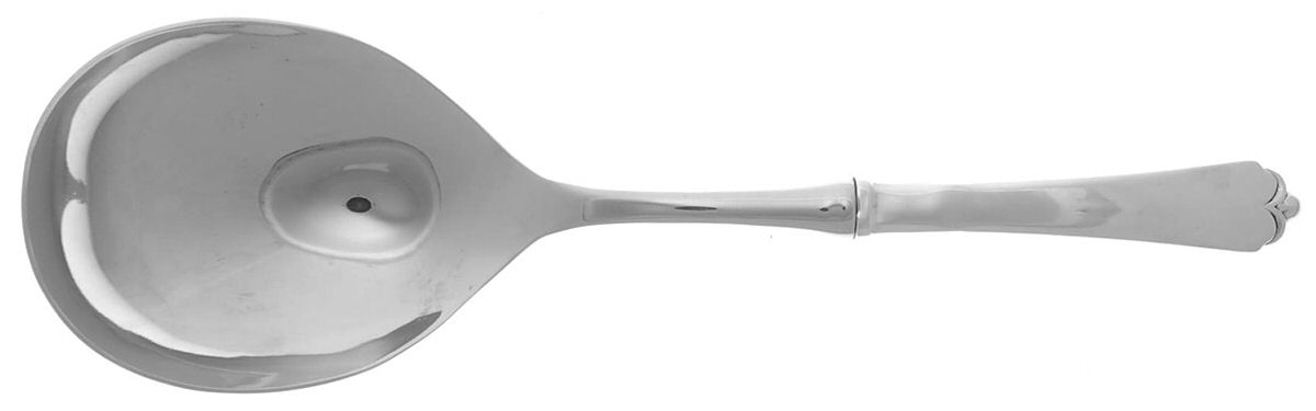Lotus (Sterling, 1935) Salad Servng Spoon with Stainless Bowl by Watson-1