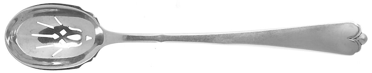 Lotus (Sterling, 1935) Pierced Bowl Short Handle Olive Spoon by Watson-1