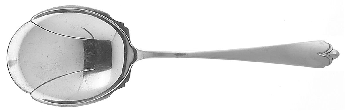 Lotus (Sterling, 1935) Large Solid Berry/Casserole Spoon by Watson-1