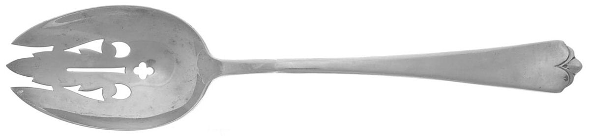 Lotus (Sterling, 1935) Pierced Tablespoon (Serving Spoon) by Watson-1