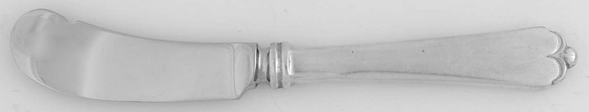 Lotus (Sterling, 1935) Butter Spreader Hollow Hdl-Paddle/Stainless Blade by Watson-1