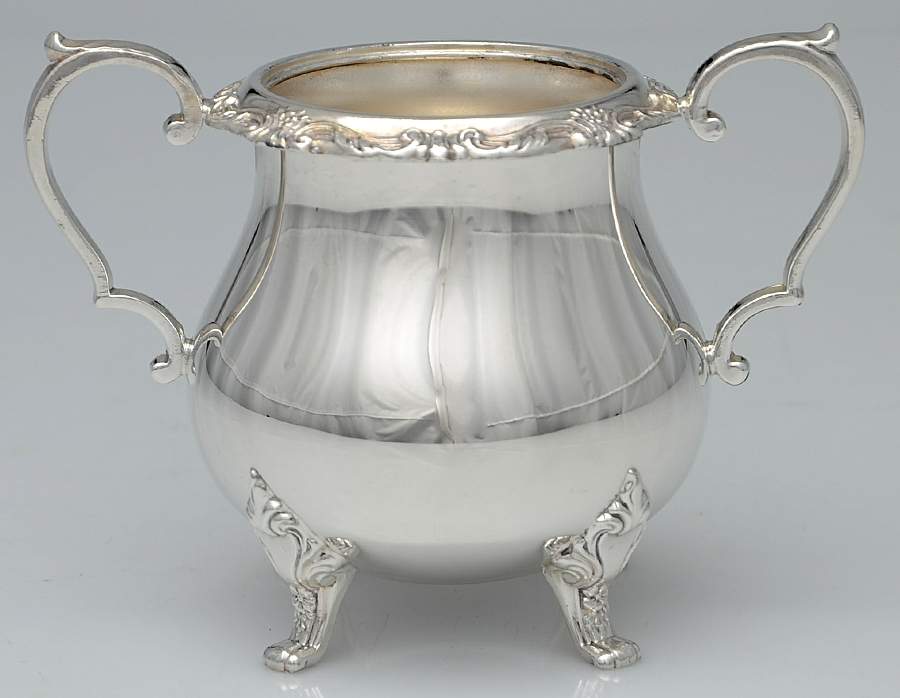 La Reine (Silverplate, Hollowware) Sugar Bowl No Lid by Wallace Silver-1