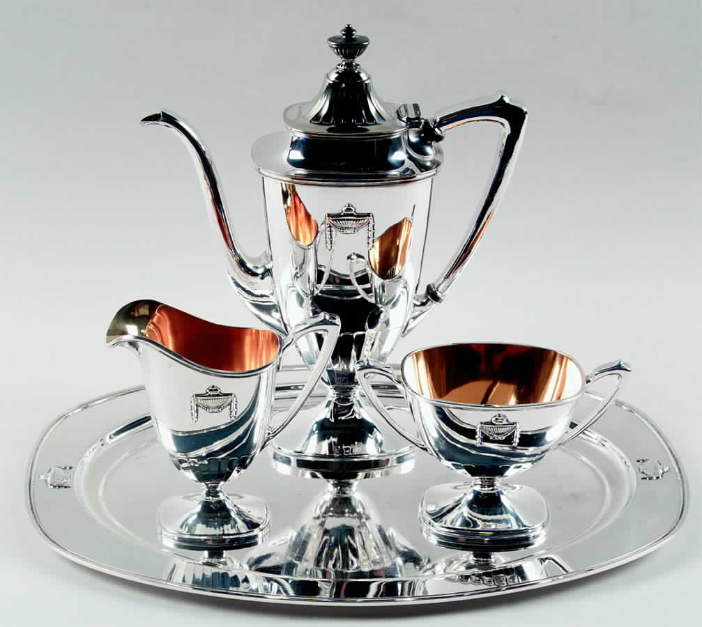 Buckingham (Silverplate, 1924, Hollowware) (4 Pc) Demi Set (SDEP,SCRM,SSUOM,STRDEM) by Wallace Silver-1