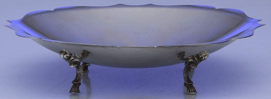 Grand Colonial (Sterling, 1942, Hollowware) Sterling Footed Bon Bon Bowl by Wallace Silver-1