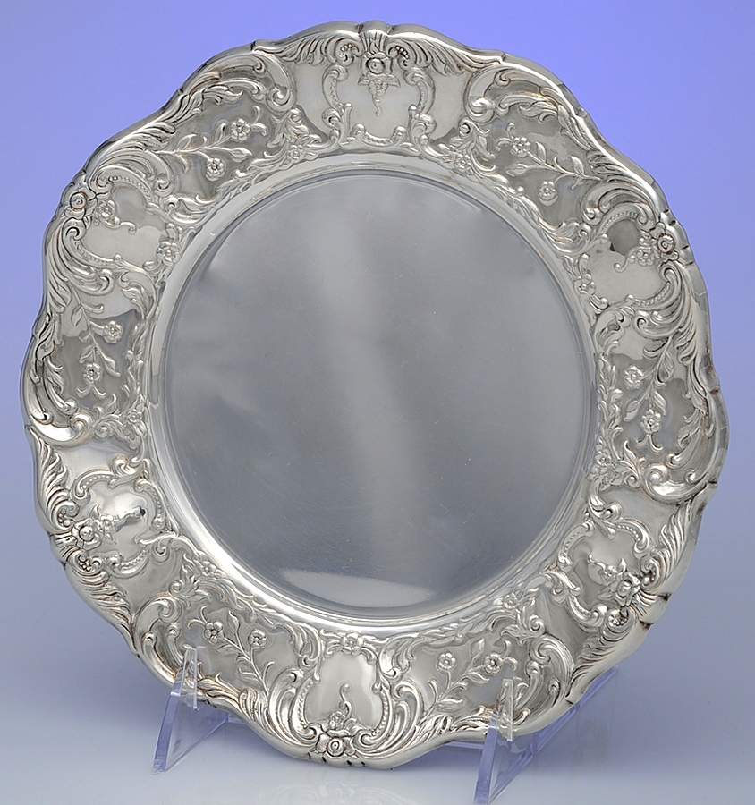 Grand Victorian (Silverplate, Hollowware) 8" Salad Plate by Wallace Silver-1