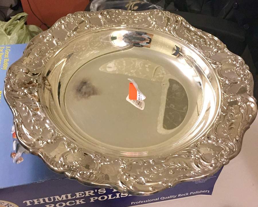 Grand Victorian (Silverplate, Hollowware) Silverplate Pie Plate by Wallace Silver-1