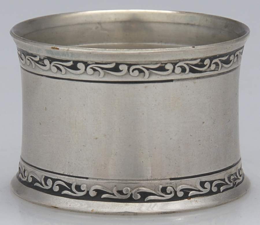 Michele (Sterling, 1968, Hollowware) Sterling Napkin Ring by Wallace Silver-1
