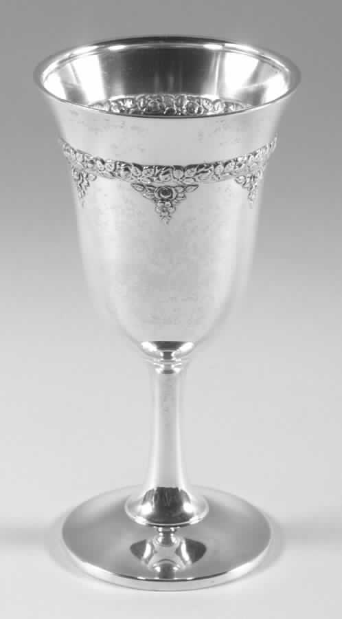 Normandie (Sterling, 1933, Hollowware) Water Goblet by Wallace Silver-1