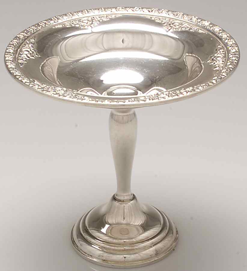 Normandie (Sterling, 1933, Hollowware) Round Compote (Height X Width) by Wallace Silver-1